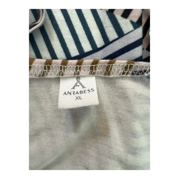 ✨ EUC ANRABESS Women’s Multicolor Striped Spaghetti Strap Romper | Size XL - Picture 6 of 8